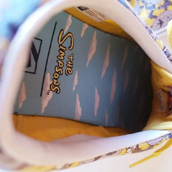 VANS Era X The Simpsons Itchy & Scratchy 2020 Yellow Sneakers Shoes Men's US 11